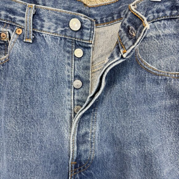 VTG Levis 501xx Jeans Mens 36x31 Blue Vintage 1990s Made in USA Denim Button Fly - Picture 3 of 11